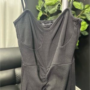 Black PLT midi dress